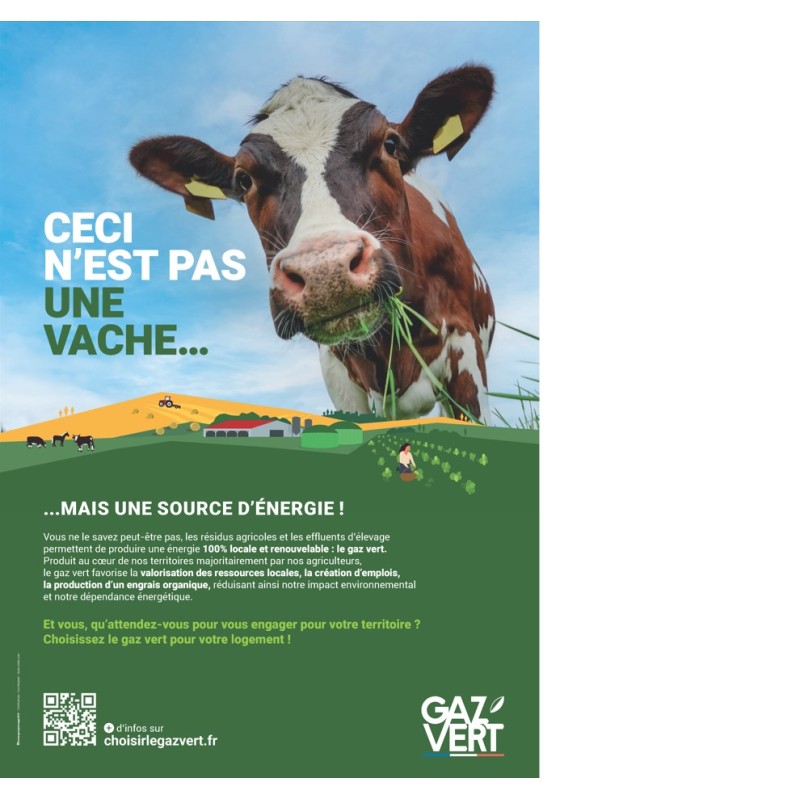 Affiche "ceci n'est pas une vache" (par lot de 10 ex)